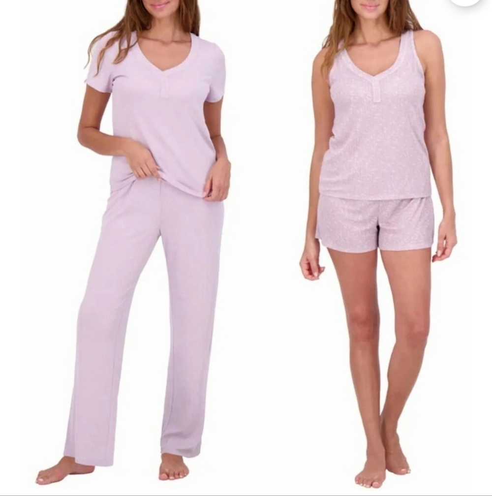 Women's 4-Piece Lilac Lounge Set - Picture 2 of 10